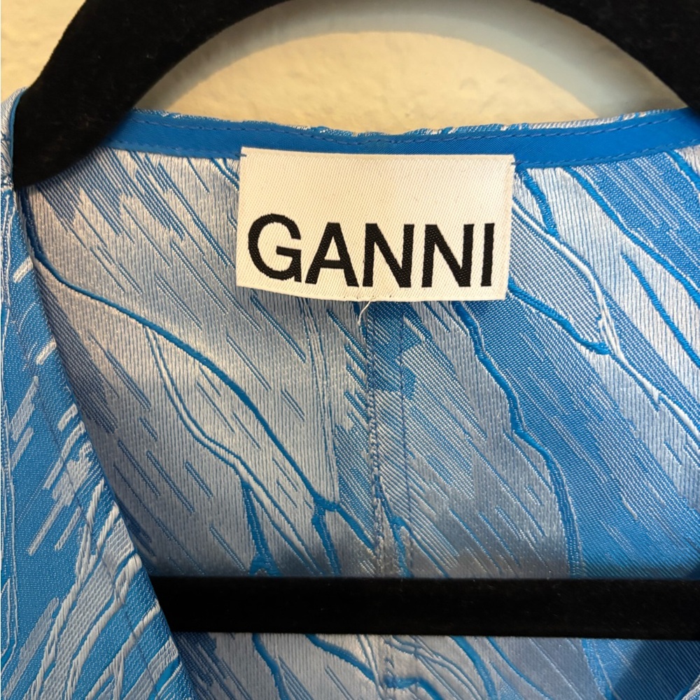 GANNI Blue and Silver Dress - Picture 2 of 4